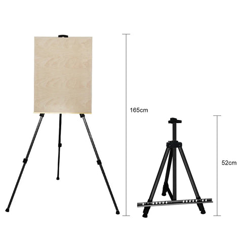 Caballetes plegables metálicos 1-1,6 m – Trípode ajustable para pintura y dibujo