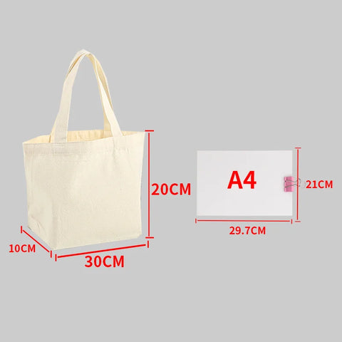 Bolsa de algodón ecológica personalizada – gran capacidad y pintable