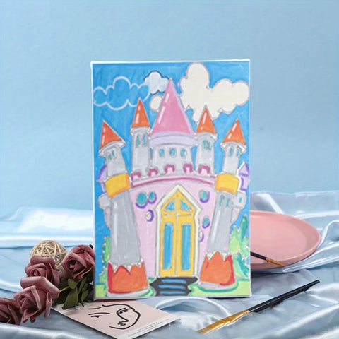Kit de Pintura en Lienzo con Soportes de Madera