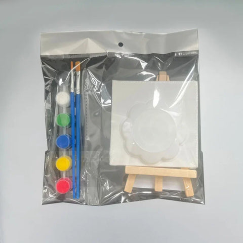 Kit de Pintura en Lienzo con Soportes de Madera