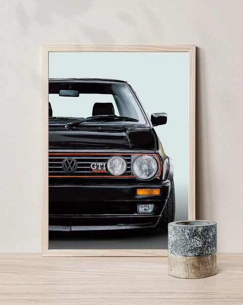 Lienzo HD Coche Vintage Escandinavo Triad – Arte para Hogar