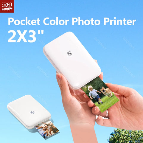 Impresora portátil – Fotos adhesivas 2×3″ sin tinta con tecnología ZINK