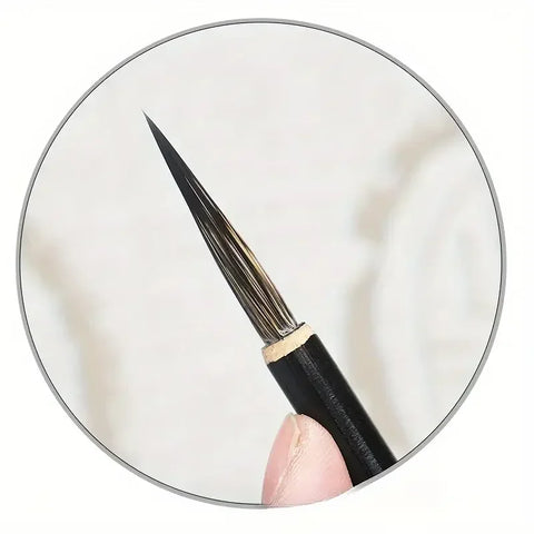 Set pinceles caligrafía estilo chino – cerámica, mezcla tejón/comadreja