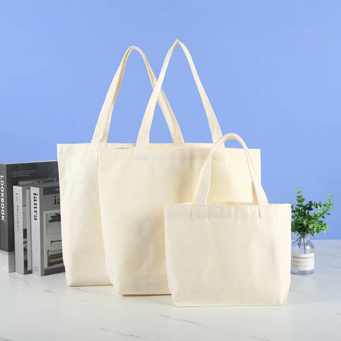 Bolsa de algodón ecológica personalizada – gran capacidad y pintable
