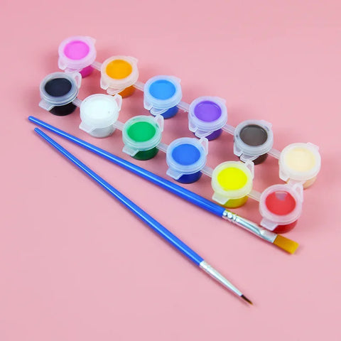Acrílicos 12 Colores + 2 Pinceles – DIY Graffiti