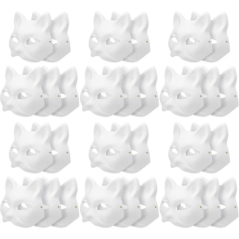 Mascarillas de gato DIY – Pack de 30 sin pintar