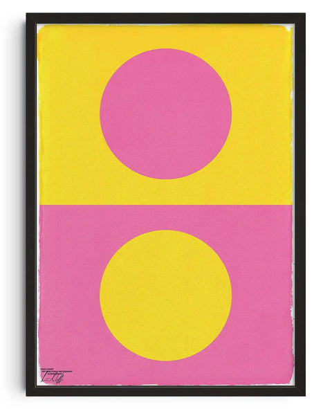 Lienzo retro abstracto estilo mid-century