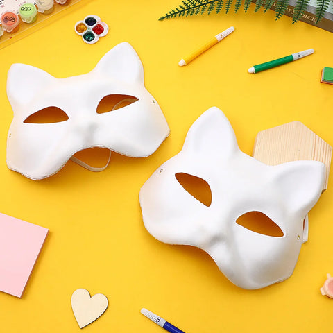 Mascarillas de gato DIY – Pack de 30 sin pintar