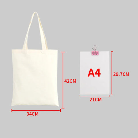 Bolsa de algodón ecológica personalizada – gran capacidad y pintable