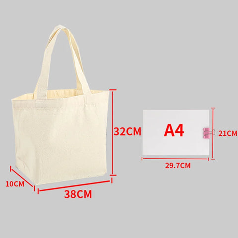Bolsa de algodón ecológica personalizada – gran capacidad y pintable
